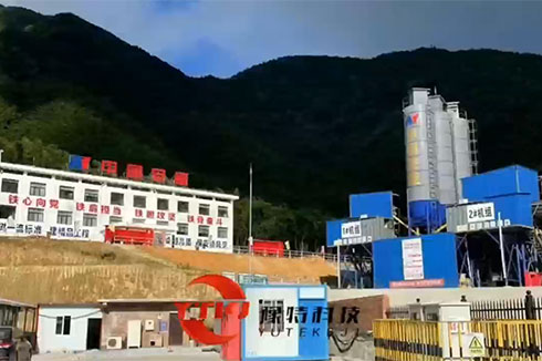 豫特科技助力安能集團(tuán)水電站重點(diǎn)項(xiàng)目，機(jī)制砂生產(chǎn)線。